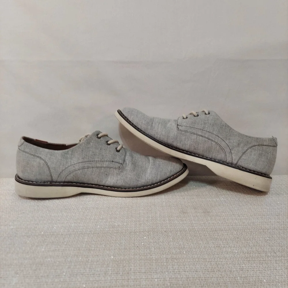 Madden Steve Canvas Lace Up Oxford Men's Size 9M Grey Disit‎